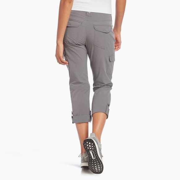 Kuhl Pants - Kuhl 14 Regular Freeflex Roll Up Cargo Pants Gray Gorpcore Performance Hiking
